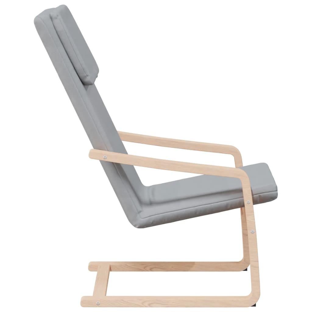 Relaxing Chair Light Grey Fabric