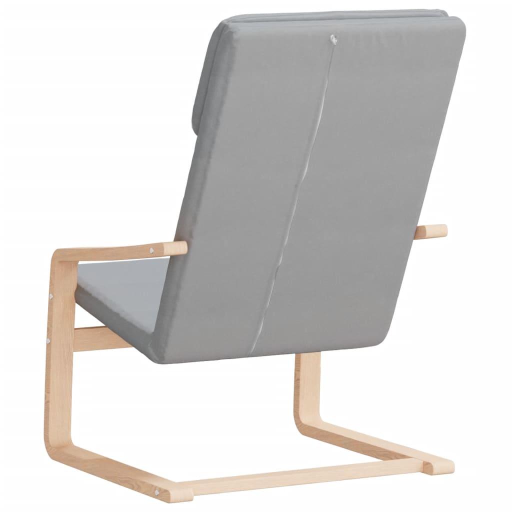 Relaxing Chair Light Grey Fabric