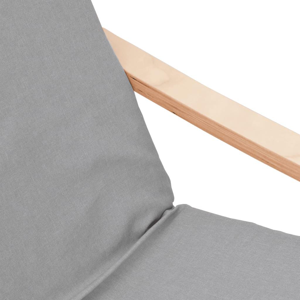 Relaxing Chair Light Grey Fabric