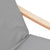Relaxing Chair Light Grey Fabric
