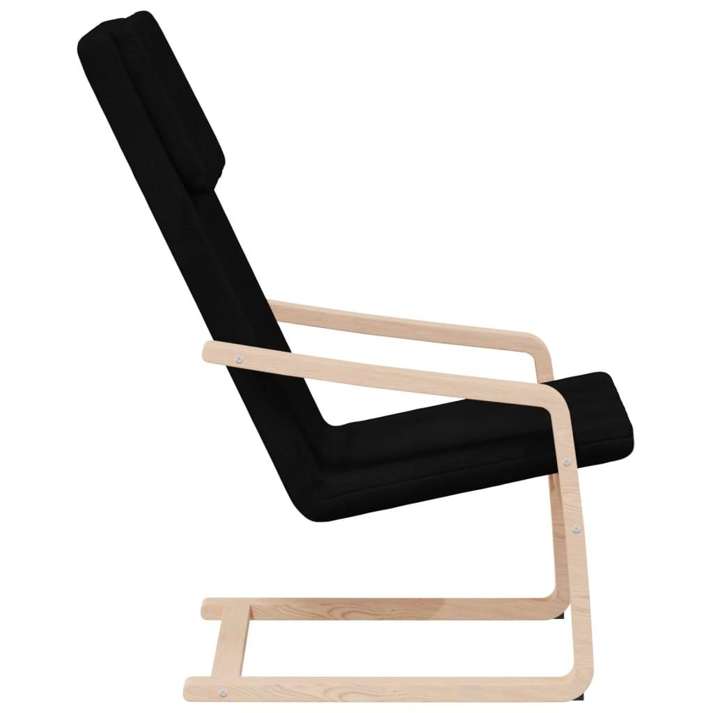 Relaxing Chair Black Fabric
