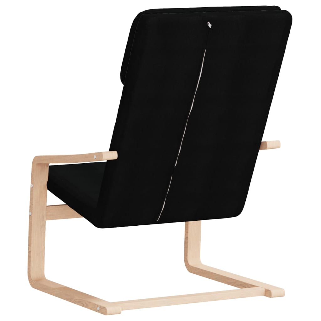 Relaxing Chair Black Fabric