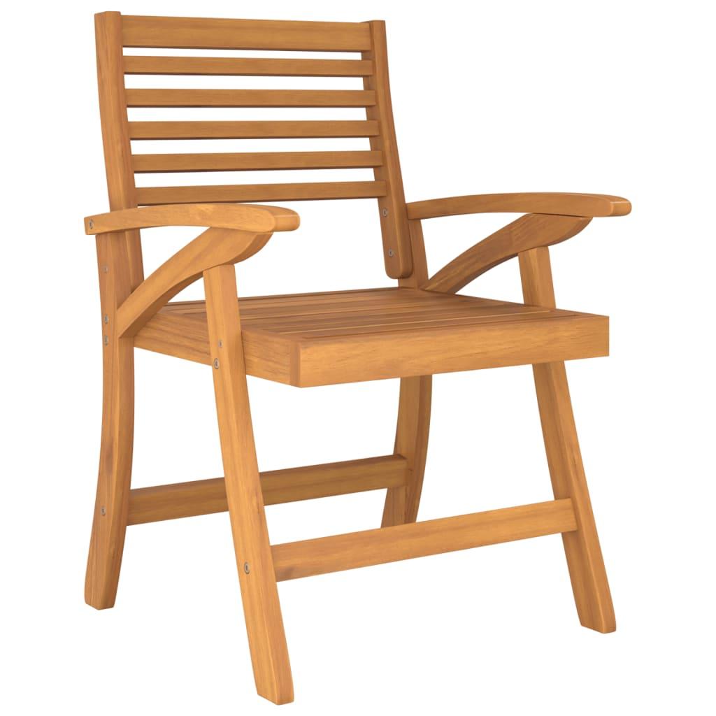 Garden Chairs 2 pcs 58x58x87 cm Solid Wood Acacia