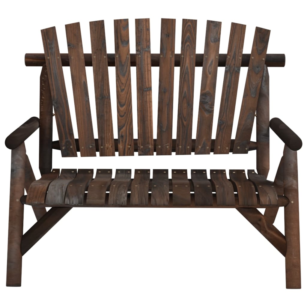 2-Seater Garden Bench 119x85x98 cm Solid Wood Spruce