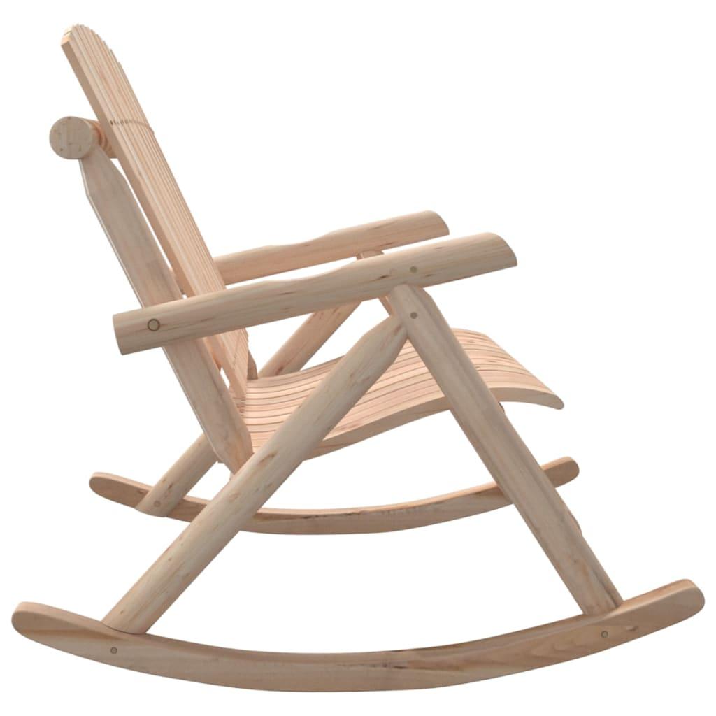 2-Seater Garden Rocking Bench 123x96x102 cm Solid Wood Spruce