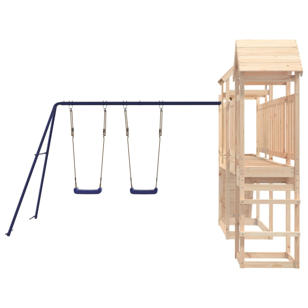 Outdoor Playset Solid Wood Pine