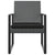 Garden Dining Chairs 2 pcs Dark Grey PP Rattan