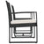 3 piece Garden Dining Set with Cushions Black PP Rattan