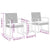 3 piece Garden Dining Set with Cushions Black PP Rattan