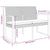 2-Seater Garden Bench with Cushions Brown PP Rattan