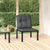 Garden Chair with Cushions Black and Grey Poly Rattan
