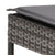 Sun Loungers 2 pcs with Table and Cushions Grey Poly Rattan