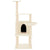 Cat Tree with Sisal Scratching Posts Cream 132 cm