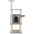 Cat Tree with Sisal Scratching Posts Light Grey 132 cm