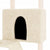 Cat Tree with Sisal Scratching Posts Cream 143 cm
