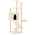 Cat Tree with Sisal Scratching Posts Cream 153 cm