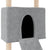 Cat Tree with Sisal Scratching Posts Light Grey 153 cm