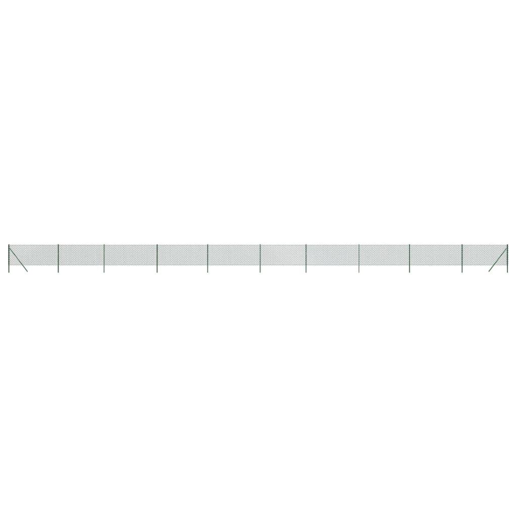 Chain Link Fence Green 1x25 m