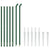 Chain Link Fence with Spike Anchors Green 1x10 m