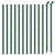Chain Link Fence with Flange Green 0.8x25 m