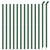Chain Link Fence with Flange Green 1x25 m