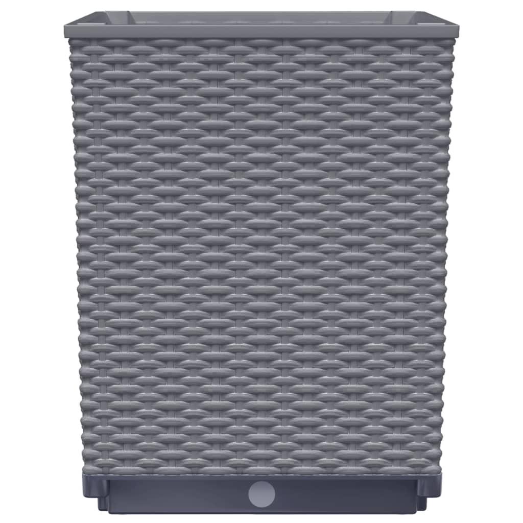 Planters 2 pcs Blue Grey 30x30x37 cm Polypropylene