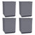 Planters 4 pcs Blue Grey 30x30x37 cm Polypropylene