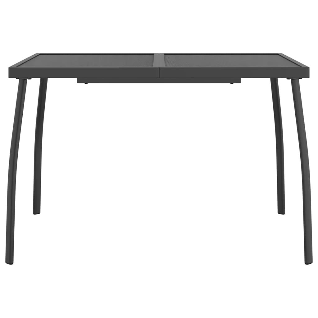 Garden Table Anthracite 110x80x72 cm Steel Mesh