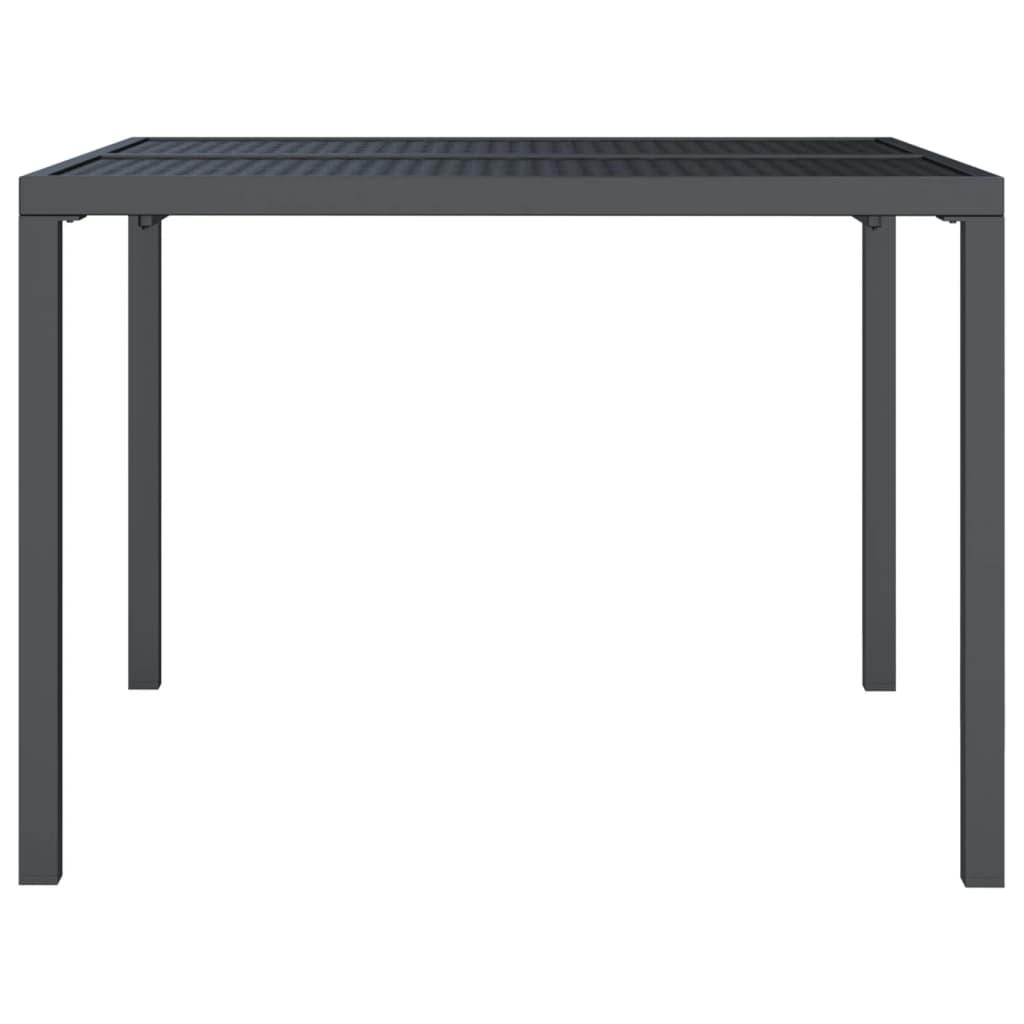 Garden Table Anthracite 100x100x72 cm Steel