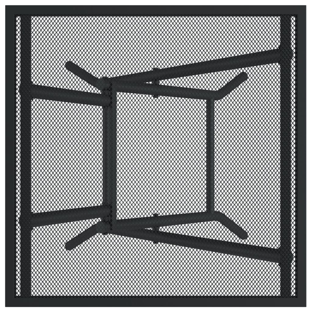 Folding Garden Table Anthracite 50x50x72 cm Steel Mesh