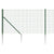 Wire Mesh Fence with Spike Anchors Green 1x25 m
