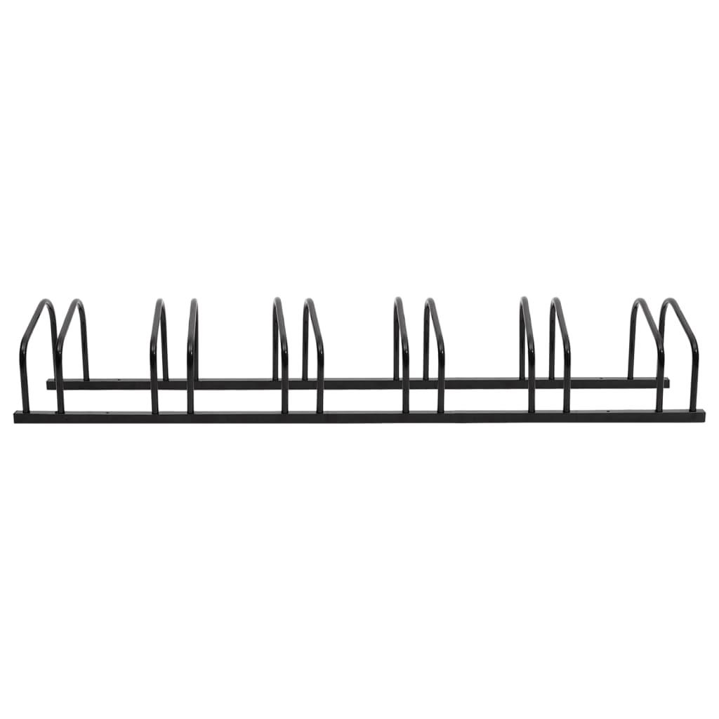 Bike Rack for 6 Bikes Black Steel