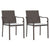 Garden Chairs with Cushions 2 pcs Brown 56x59x84 cm Poly Rattan