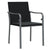 Garden Chairs with Cushions 2 pcs Black 56x59x84 cm Poly Rattan