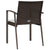 Garden Chairs with Cushions 2 pcs Brown 56.5x57x83 cm Poly Rattan