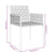 Garden Chairs with Cushions 2 pcs Brown 54x61x83 cm Poly Rattan
