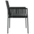Garden Chairs with Cushions 2 pcs Black 54x60.5x83.5 cm Poly Rattan