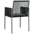 Garden Chairs with Cushions 2 pcs Black 54x60.5x83.5 cm Poly Rattan