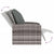 Garden Reclining Chair with Cushions Grey Poly Rattan