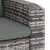 Garden Reclining Chair with Cushions Grey Poly Rattan