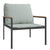 3 Piece Garden Lounge Set with Cushions Anthracite Steel