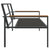 3 Piece Garden Lounge Set with Cushions Anthracite Steel