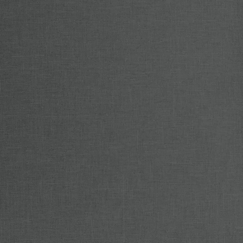 2-Seater Garden Bench with Cushion Grey Poly Rattan