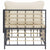 Garden Corner Sofa with Beige Cushions Poly Rattan