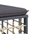 Garden Corner Sofa with Dark Grey Cushions Poly Rattan