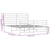 Metal Bed Frame without Mattress with Footboard Black 150x200 cm