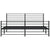 Metal Bed Frame without Mattress with Footboard Black 183x203 cm King