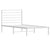 Metal Bed Frame without Mattress with Headboard White 90x190 cm