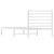 Metal Bed Frame without Mattress with Headboard White 90x190 cm