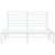 Metal Bed Frame without Mattress with Headboard White 150x200 cm